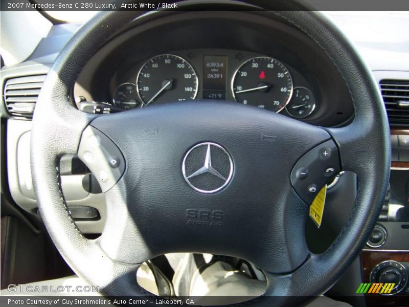 Arctic White / Black 2007 Mercedes-Benz C 280 Luxury