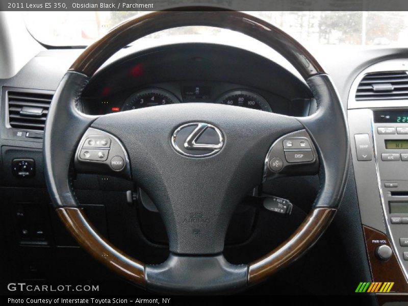 Obsidian Black / Parchment 2011 Lexus ES 350