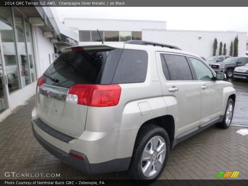 Champagne Silver Metallic / Jet Black 2014 GMC Terrain SLE AWD