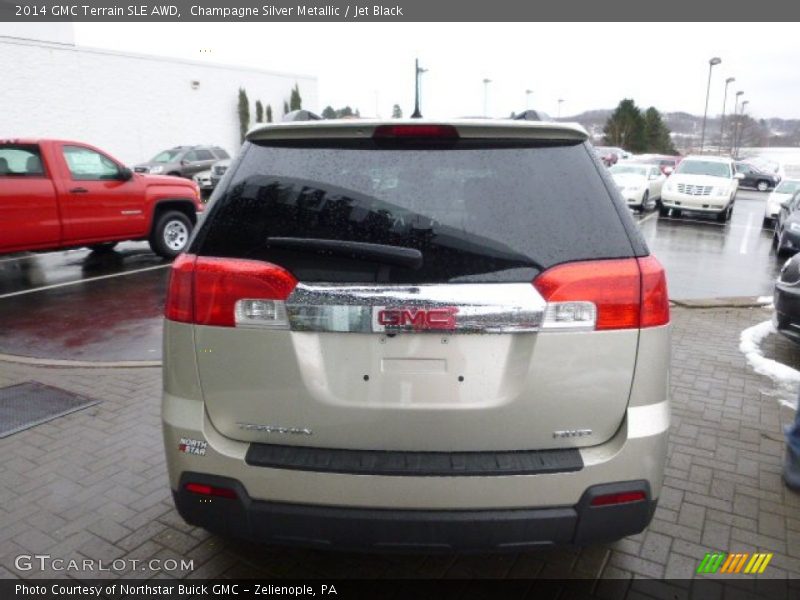 Champagne Silver Metallic / Jet Black 2014 GMC Terrain SLE AWD