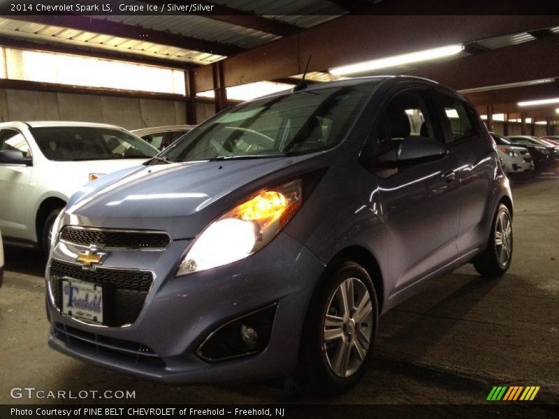 Grape Ice / Silver/Silver 2014 Chevrolet Spark LS