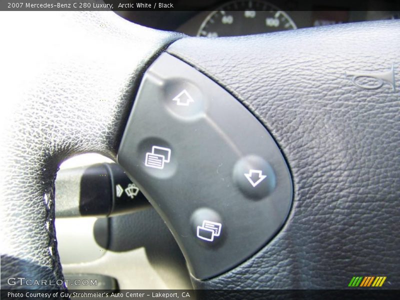Arctic White / Black 2007 Mercedes-Benz C 280 Luxury