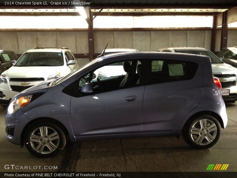 Grape Ice / Silver/Silver 2014 Chevrolet Spark LS