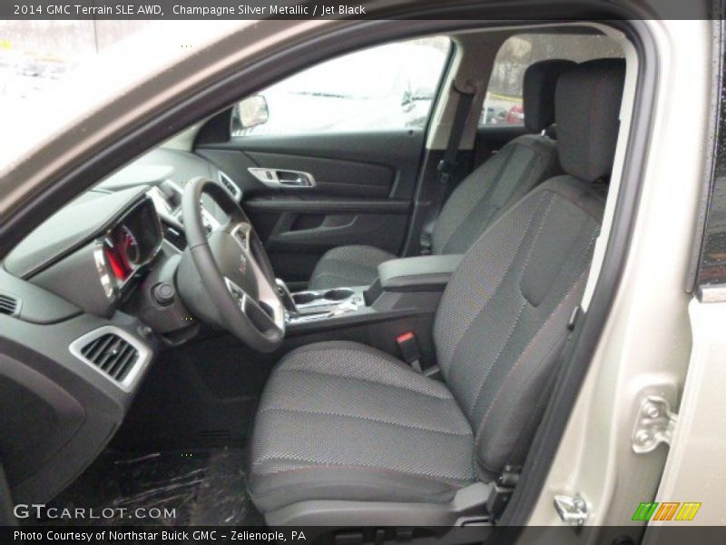 Champagne Silver Metallic / Jet Black 2014 GMC Terrain SLE AWD