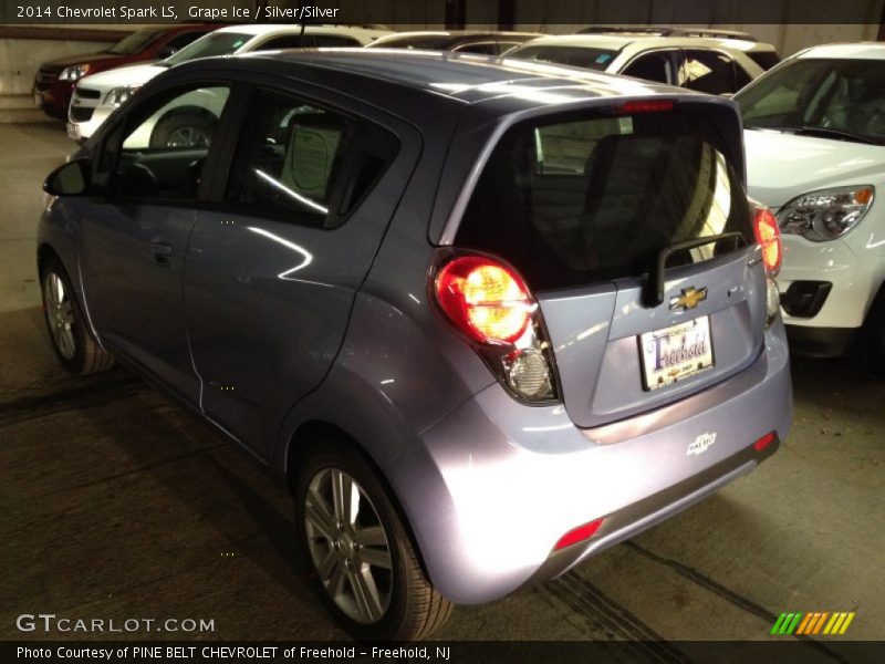 Grape Ice / Silver/Silver 2014 Chevrolet Spark LS