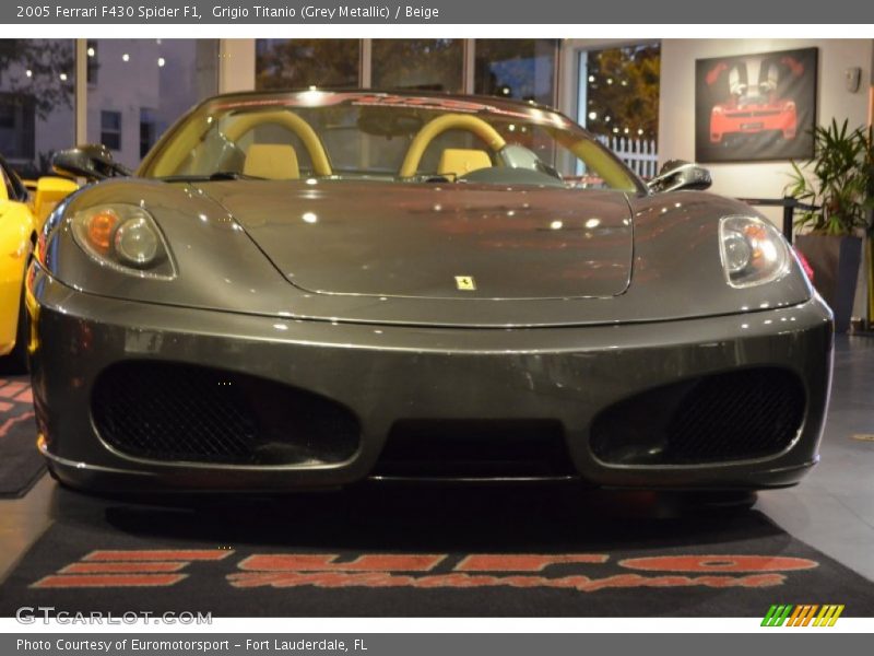 Grigio Titanio (Grey Metallic) / Beige 2005 Ferrari F430 Spider F1
