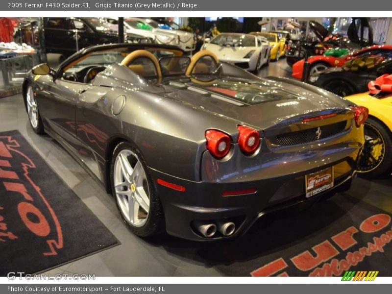 Grigio Titanio (Grey Metallic) / Beige 2005 Ferrari F430 Spider F1