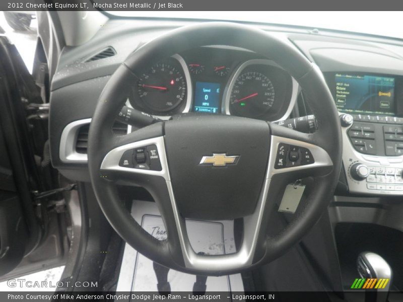 Mocha Steel Metallic / Jet Black 2012 Chevrolet Equinox LT