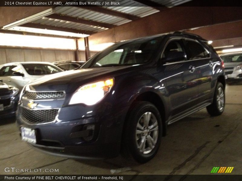 Atlantis Blue Metallic / Jet Black 2014 Chevrolet Equinox LT AWD