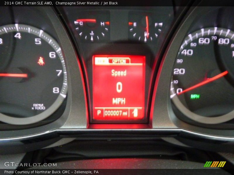 Champagne Silver Metallic / Jet Black 2014 GMC Terrain SLE AWD