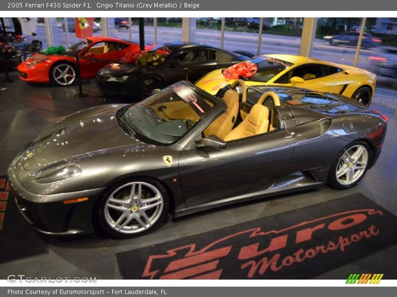 Grigio Titanio (Grey Metallic) / Beige 2005 Ferrari F430 Spider F1