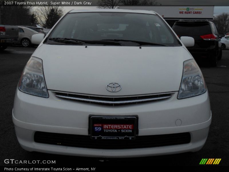 Super White / Dark Gray 2007 Toyota Prius Hybrid