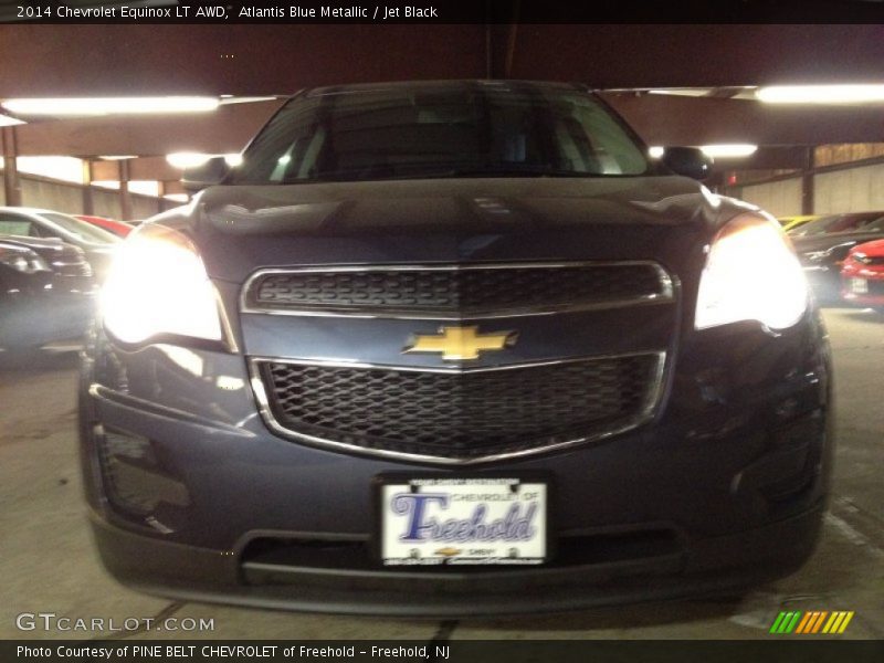 Atlantis Blue Metallic / Jet Black 2014 Chevrolet Equinox LT AWD