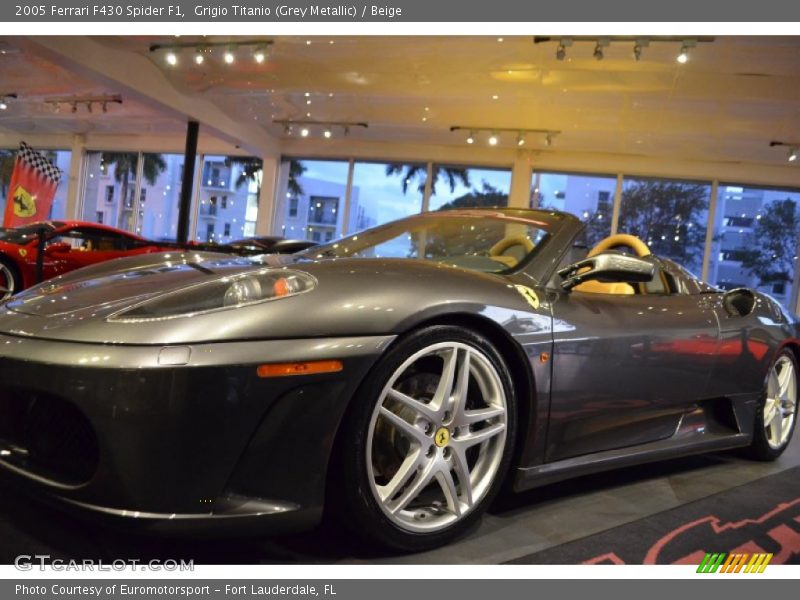 Grigio Titanio (Grey Metallic) / Beige 2005 Ferrari F430 Spider F1