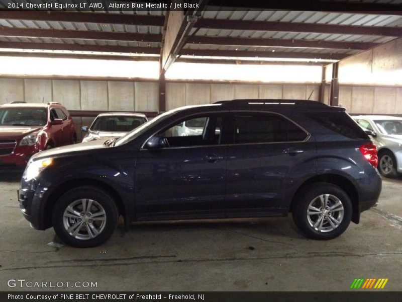 Atlantis Blue Metallic / Jet Black 2014 Chevrolet Equinox LT AWD