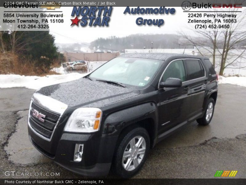 Carbon Black Metallic / Jet Black 2014 GMC Terrain SLE AWD