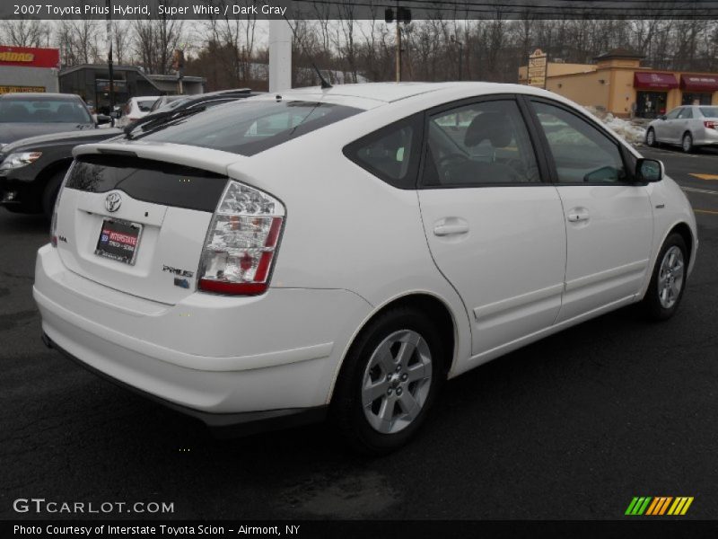 Super White / Dark Gray 2007 Toyota Prius Hybrid
