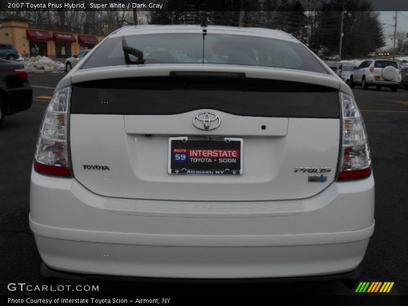 Super White / Dark Gray 2007 Toyota Prius Hybrid