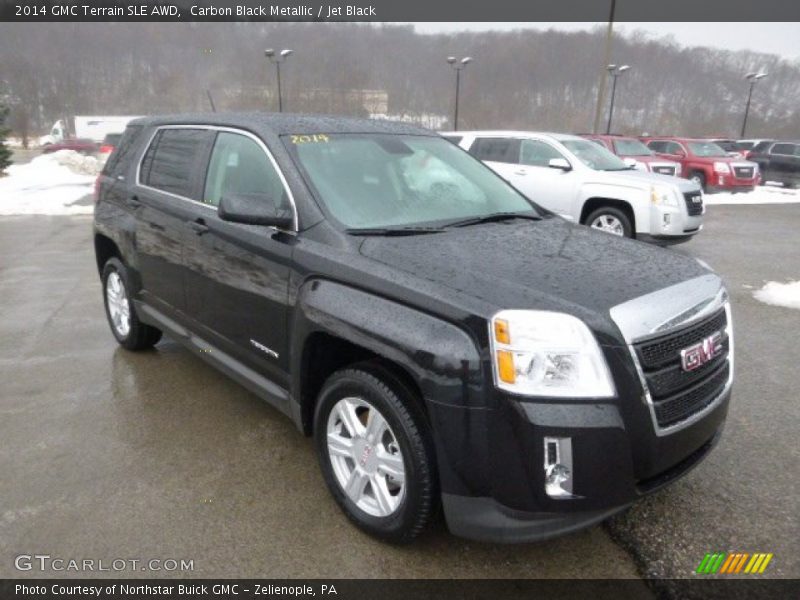 Carbon Black Metallic / Jet Black 2014 GMC Terrain SLE AWD