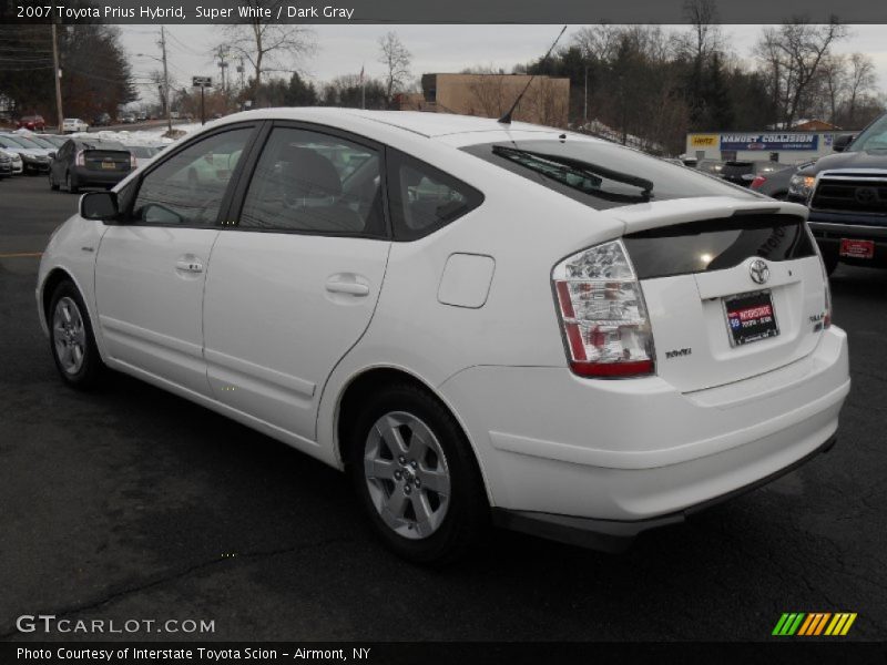 Super White / Dark Gray 2007 Toyota Prius Hybrid
