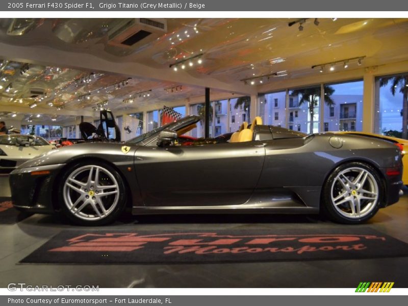 Grigio Titanio (Grey Metallic) / Beige 2005 Ferrari F430 Spider F1