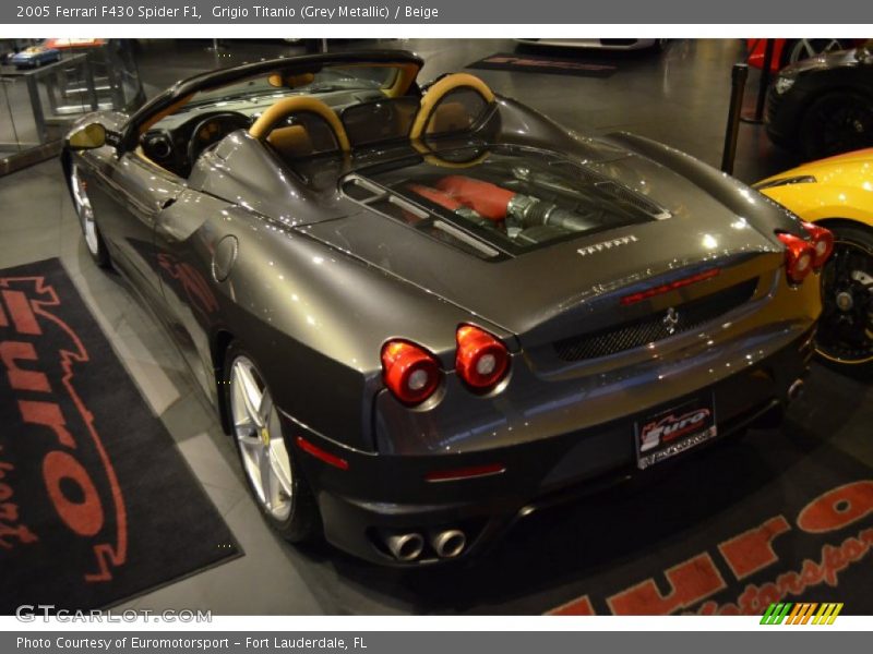 Grigio Titanio (Grey Metallic) / Beige 2005 Ferrari F430 Spider F1