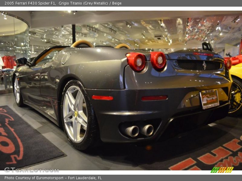 Grigio Titanio (Grey Metallic) / Beige 2005 Ferrari F430 Spider F1