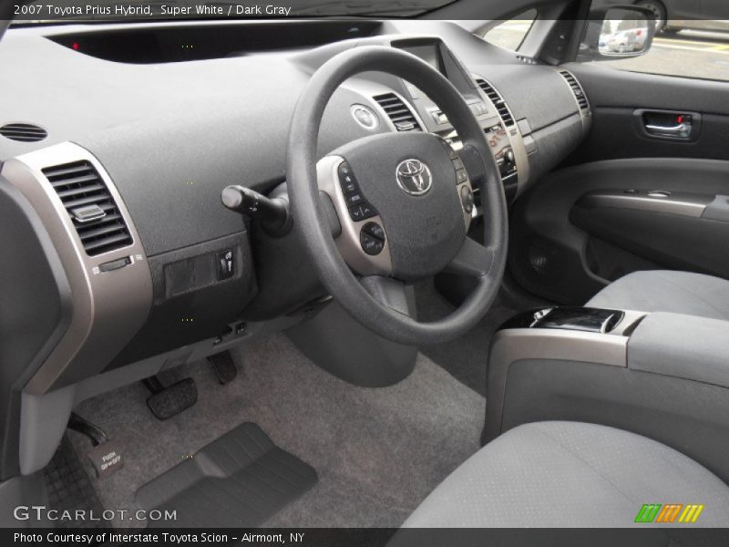 Super White / Dark Gray 2007 Toyota Prius Hybrid