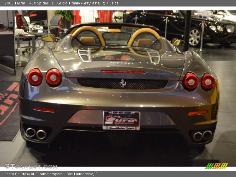 Grigio Titanio (Grey Metallic) / Beige 2005 Ferrari F430 Spider F1