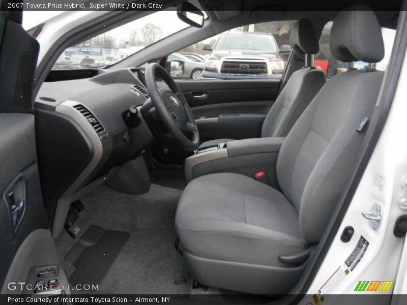 Super White / Dark Gray 2007 Toyota Prius Hybrid