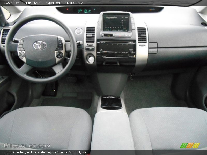 Super White / Dark Gray 2007 Toyota Prius Hybrid
