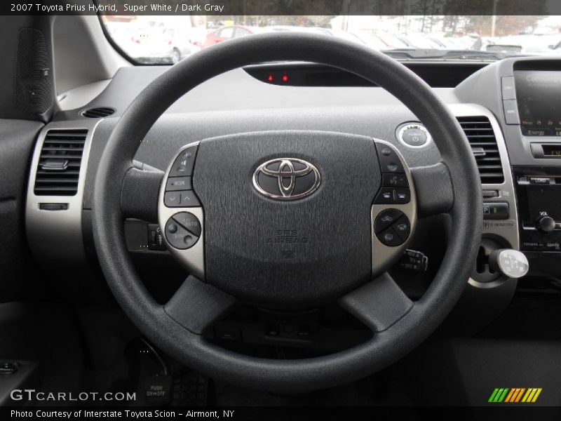 Super White / Dark Gray 2007 Toyota Prius Hybrid