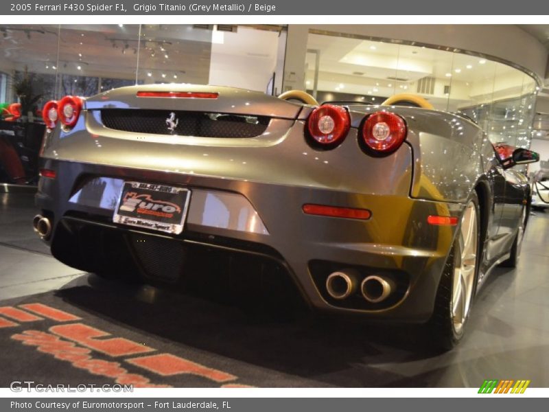 Grigio Titanio (Grey Metallic) / Beige 2005 Ferrari F430 Spider F1