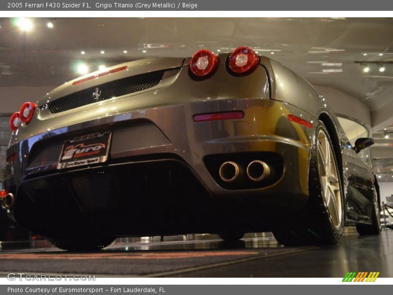 Grigio Titanio (Grey Metallic) / Beige 2005 Ferrari F430 Spider F1