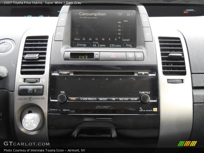 Super White / Dark Gray 2007 Toyota Prius Hybrid