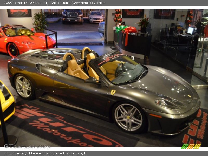 Grigio Titanio (Grey Metallic) / Beige 2005 Ferrari F430 Spider F1