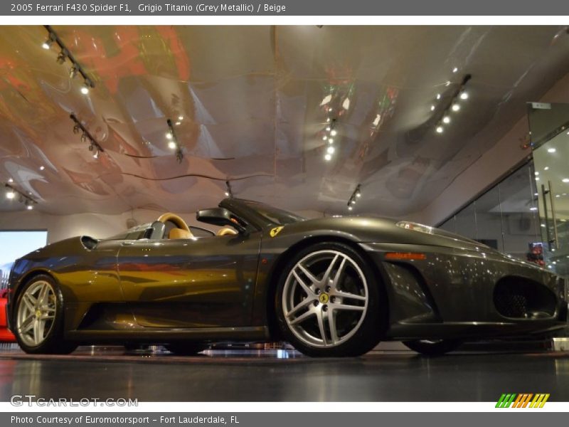 Grigio Titanio (Grey Metallic) / Beige 2005 Ferrari F430 Spider F1