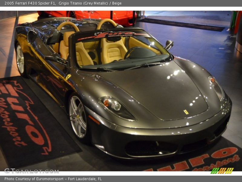 Grigio Titanio (Grey Metallic) / Beige 2005 Ferrari F430 Spider F1