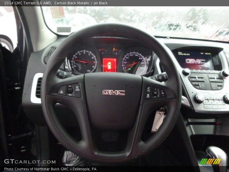 Carbon Black Metallic / Jet Black 2014 GMC Terrain SLE AWD