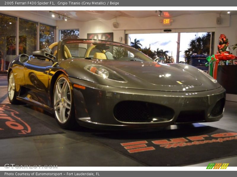 Grigio Titanio (Grey Metallic) / Beige 2005 Ferrari F430 Spider F1