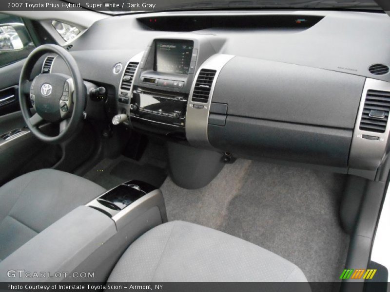 Super White / Dark Gray 2007 Toyota Prius Hybrid