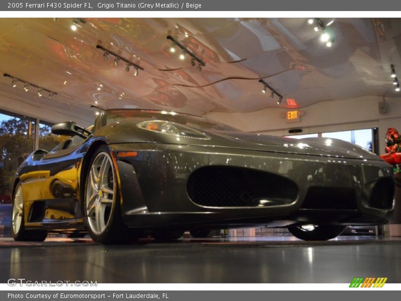 Grigio Titanio (Grey Metallic) / Beige 2005 Ferrari F430 Spider F1