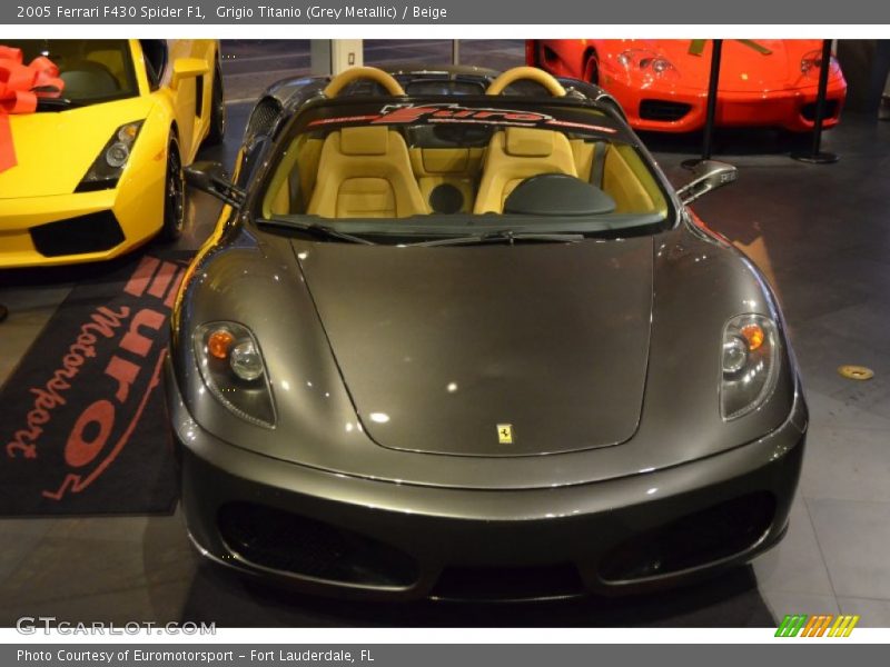 Grigio Titanio (Grey Metallic) / Beige 2005 Ferrari F430 Spider F1