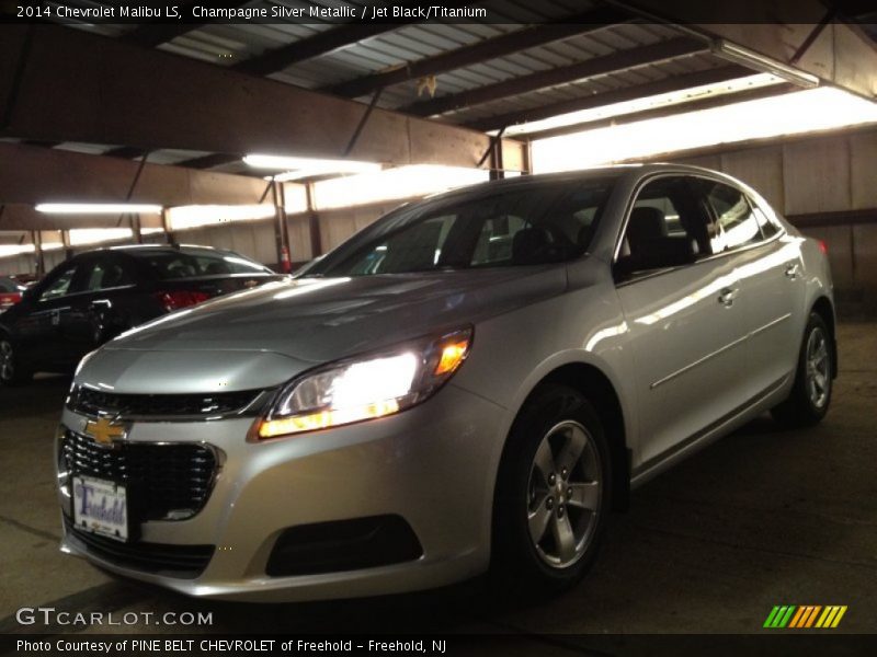 Champagne Silver Metallic / Jet Black/Titanium 2014 Chevrolet Malibu LS