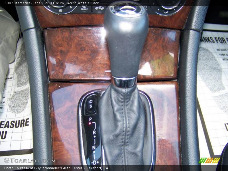 Arctic White / Black 2007 Mercedes-Benz C 280 Luxury