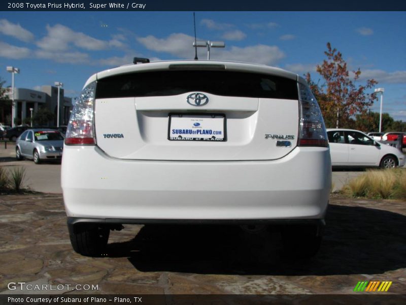 Super White / Gray 2008 Toyota Prius Hybrid