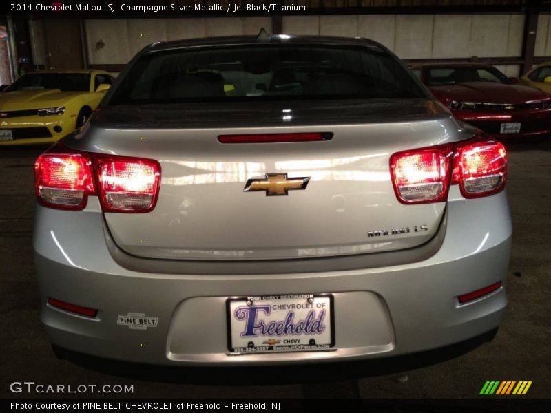 Champagne Silver Metallic / Jet Black/Titanium 2014 Chevrolet Malibu LS