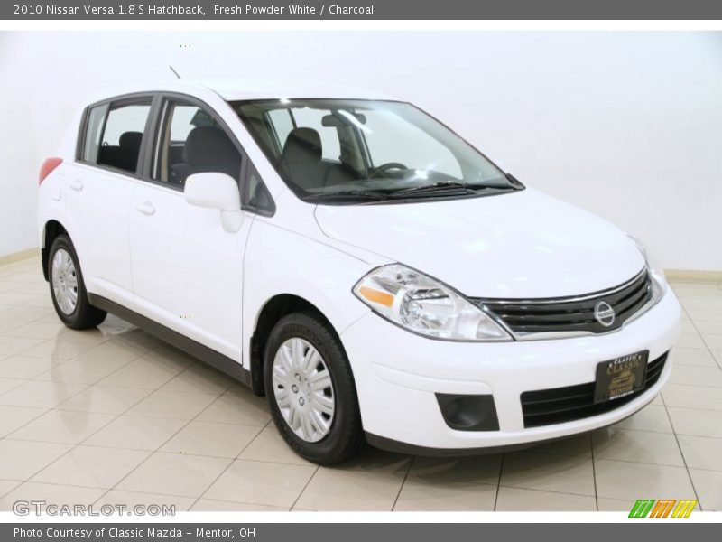 Fresh Powder White / Charcoal 2010 Nissan Versa 1.8 S Hatchback