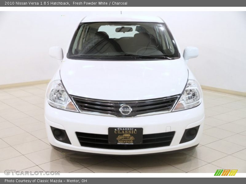 Fresh Powder White / Charcoal 2010 Nissan Versa 1.8 S Hatchback