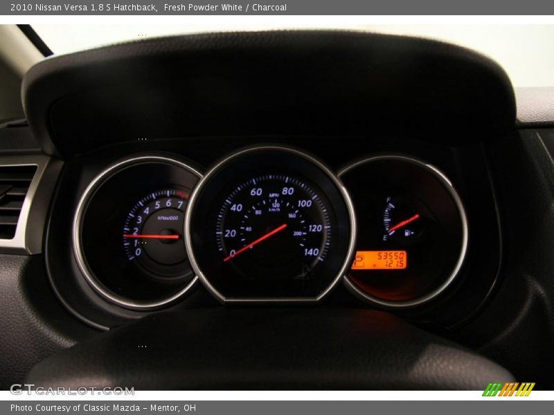 Fresh Powder White / Charcoal 2010 Nissan Versa 1.8 S Hatchback